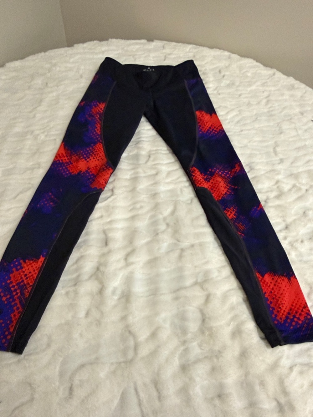Athleta Electro Cobalt Ankle Tight Leggings Athletic Workout Size S.